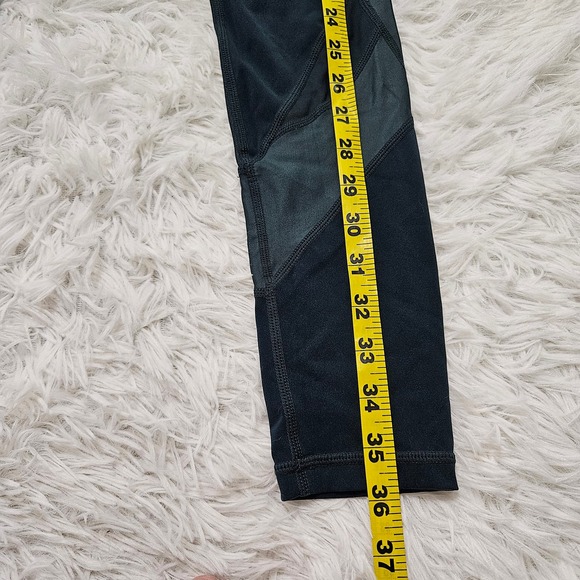 Sweaty Betty Women's Forest Green The Power Mesh Accent Workout Legging. Size XS - Picture 15 of 15